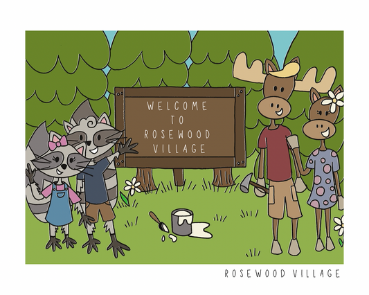 Rosewood Village Coloring Book Vol 1